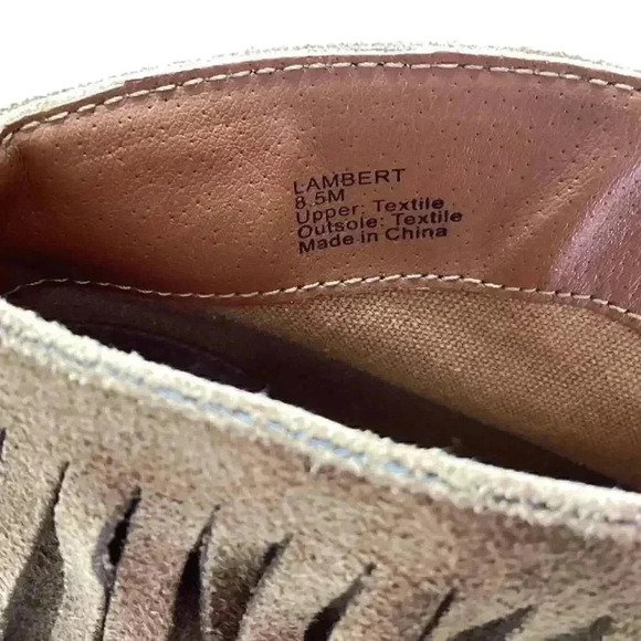 Coconuts by Matisse Lambert Women 8.5 Suede Fringe Western Ankle Boots Brown - Picture 9 of 9